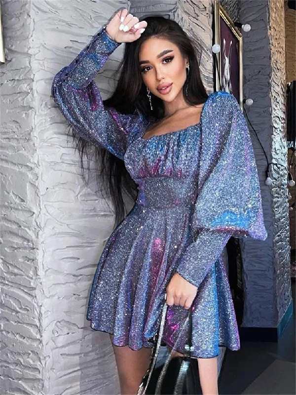 Ruffled Women Dress with Multiple Layers for a Playful and Girly Style Ruffled Women Dress with Multiple Layers for a Playful and Girly Style Sixsr Forefair Loose Party Club A Line Long Sleeve Women Mini Dress Spring Summer Casual Shining Glitter Women's Girls Dresses Ruffled Women Dress with Multiple Layers for a Playful and Girly Style Ruffled Women Dress with Multiple Layers for a Playful and Girly Style Sixsr Forefair Loose Party Club A Line Long Sleeve Women Mini Dress Spring Summer Casual Shining Glitter Women's Girls Dresses