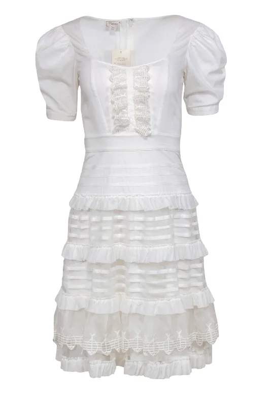 Halter Neck Women Dress to Show Off the Shoulders and Neckline Halter Neck Women Dress to Show Off the Shoulders and Neckline Temperley London - White Cotton Puff Sleeve Dress w/ Fish Trim Sz 2 Halter Neck Women Dress to Show Off the Shoulders and Neckline Halter Neck Women Dress to Show Off the Shoulders and Neckline Temperley London - White Cotton Puff Sleeve Dress w/ Fish Trim Sz 2