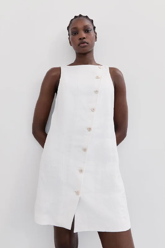 Wrap - Style Women Dress with Adjustable Fit for All Body Types Wrap - Style Women Dress with Adjustable Fit for All Body Types TOMMY WHITE LINEN MINI DRESS Wrap - Style Women Dress with Adjustable Fit for All Body Types Wrap - Style Women Dress with Adjustable Fit for All Body Types TOMMY WHITE LINEN MINI DRESS