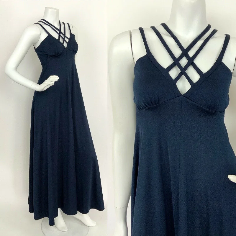 Little Black Women Dress with Sequins for a Glamorous Night Out Little Black Women Dress with Sequins for a Glamorous Night Out VINTAGE 70s NAVY BLUE STRAPPY CROSS HATCH ELEGANT STUDIO MAXI DRESS 6