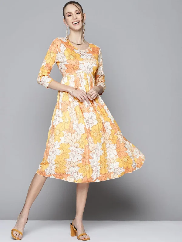 Long - Sleeve Women Dress in Velvet for a Luxurious Winter Look Long - Sleeve Women Dress in Velvet for a Luxurious Winter Look Women Mustard Floral Round Neck Pleated Dress Long - Sleeve Women Dress in Velvet for a Luxurious Winter Look Long - Sleeve Women Dress in Velvet for a Luxurious Winter Look Women Mustard Floral Round Neck Pleated Dress