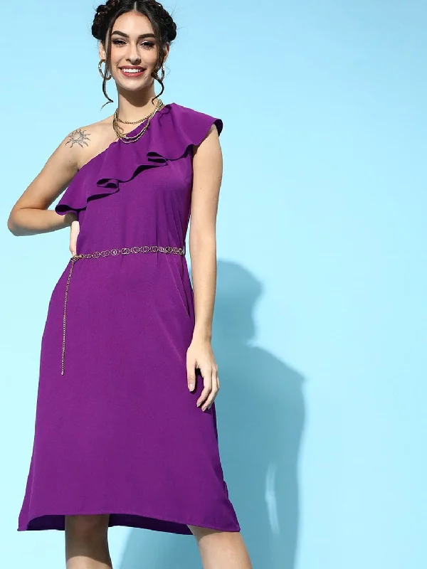 Printed Abstract Women Dress for a Modern and Artistic Appeal Printed Abstract Women Dress for a Modern and Artistic Appeal Purple One Shoulder Frill Belted Dress Printed Abstract Women Dress for a Modern and Artistic Appeal Printed Abstract Women Dress for a Modern and Artistic Appeal Purple One Shoulder Frill Belted Dress
