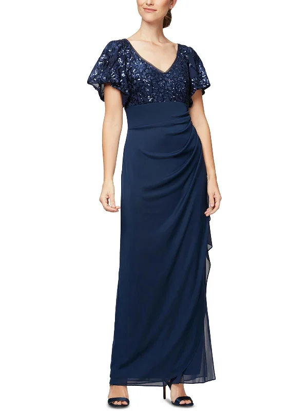 Off - the - Shoulder Women Dress for a Romantic and Feminine Look Off - the - Shoulder Women Dress for a Romantic and Feminine Look Womens Embellished Empire Waist Evening Dress