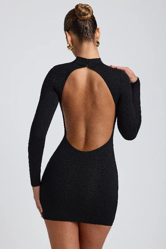Shift Women Dress with a Simple and Classic Design for Everyday Wear Shift Women Dress with a Simple and Classic Design for Everyday Wear Modal Open-Back Long-Sleeve Mini Dress in Black Shift Women Dress with a Simple and Classic Design for Everyday Wear Shift Women Dress with a Simple and Classic Design for Everyday Wear Modal Open-Back Long-Sleeve Mini Dress in Black