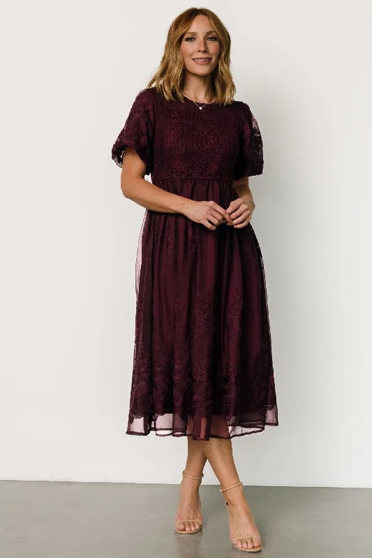 Wrap - style midi dresses in silk for a sophisticated office look Corrine Embroidered Midi Dress | Mulberry Wrap - style midi dresses in silk for a sophisticated office look Corrine Embroidered Midi Dress | Mulberry