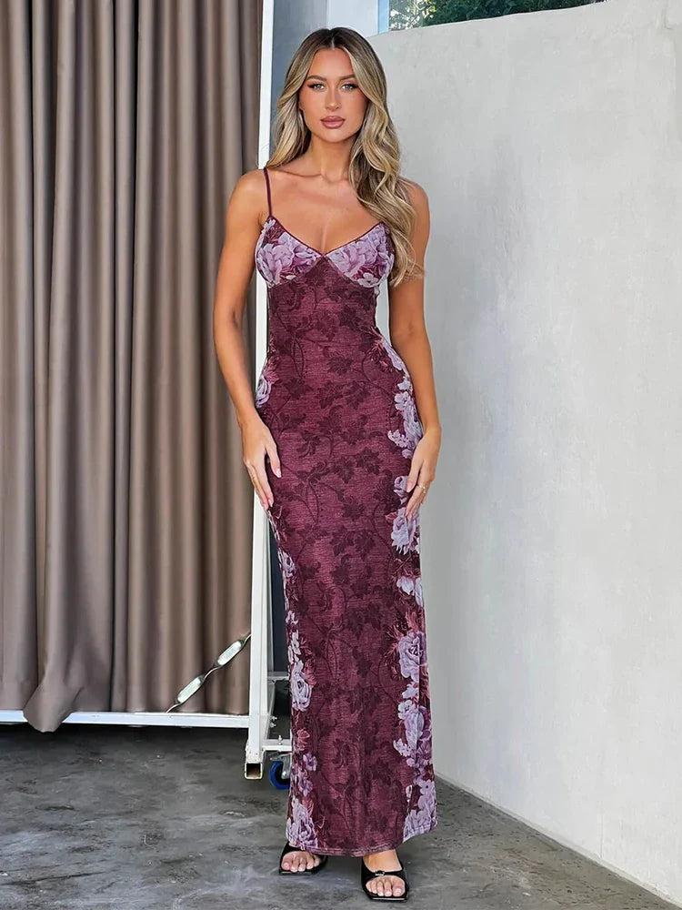 Midi dresses with keyhole backs for a flirty and unexpected detail Print Long Spaghetti Strap Summer Backless Nightclub Sexy Midi Dress Midi dresses with keyhole backs for a flirty and unexpected detail Print Long Spaghetti Strap Summer Backless Nightclub Sexy Midi Dress