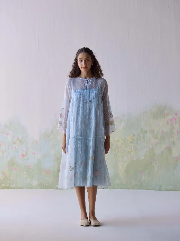 Maxi - inspired midi dresses with flowing fabrics for a beachy vibe Hymn of Nature Midi Dress Maxi - inspired midi dresses with flowing fabrics for a beachy vibe Hymn of Nature Midi Dress