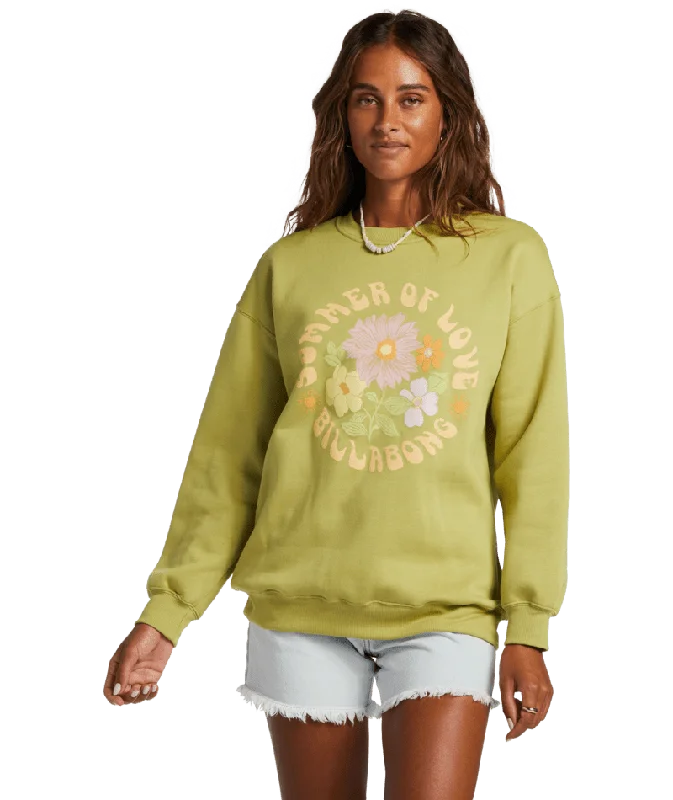 Long - Length Women's Fleece Duster in Beige for a Layered and Cozy Outfit BILLABONG Women's Lovers Forever Crewneck Sweater Seaweed Long - Length Women's Fleece Duster in Beige for a Layered and Cozy Outfit BILLABONG Women's Lovers Forever Crewneck Sweater Seaweed