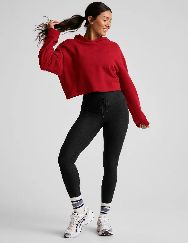 Women's Fleece - Lined Leggings with Patterned Inserts for a Stylish Twist Happiness Fleece Cropped Hoodie Women's Fleece - Lined Leggings with Patterned Inserts for a Stylish Twist Happiness Fleece Cropped Hoodie