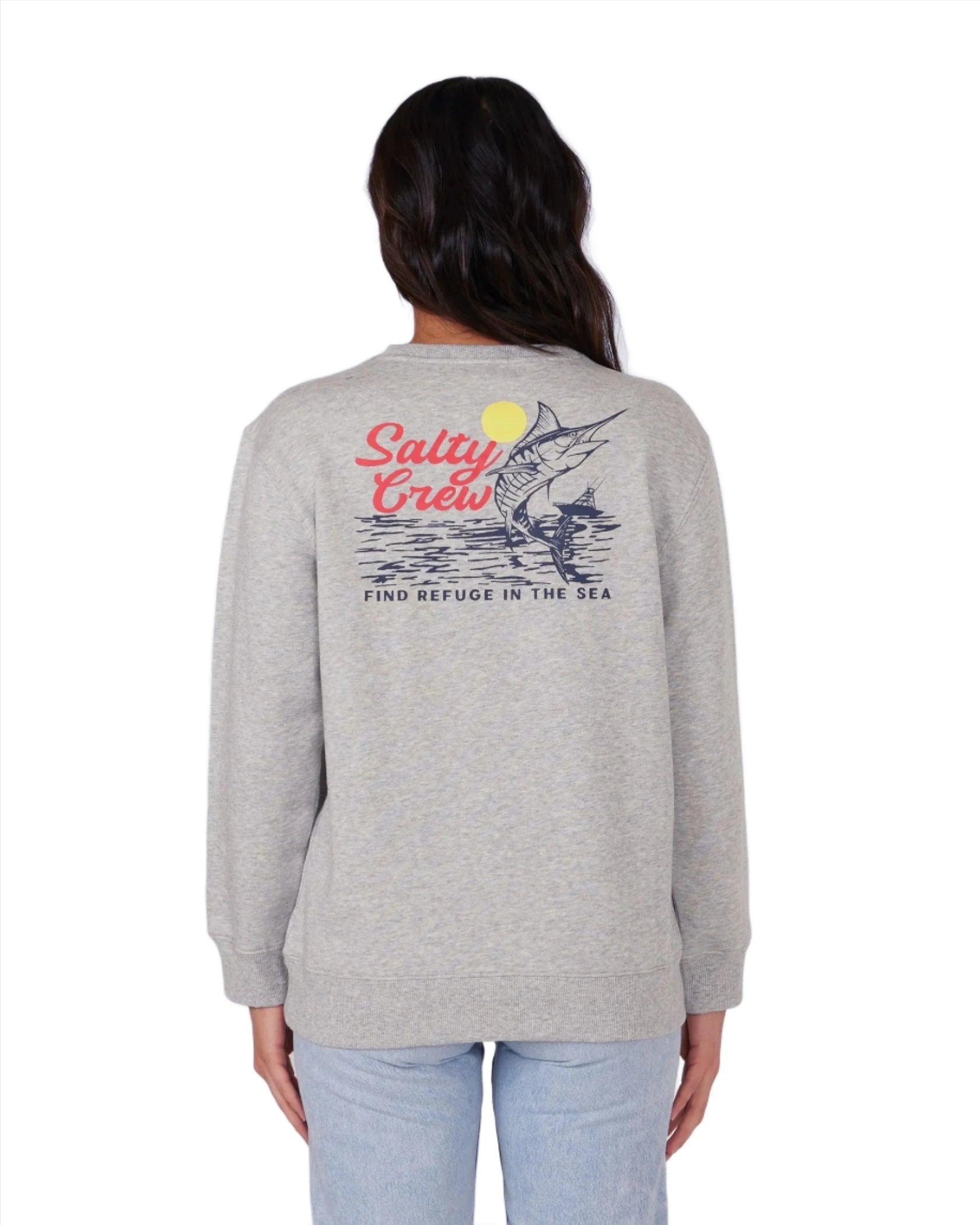 Fuzzy Women's Fleece Robe in Light Blue for Relaxing at Home SALTY CREW Women's Jackpot Crewneck Sweater Athletic Heather Fuzzy Women's Fleece Robe in Light Blue for Relaxing at Home SALTY CREW Women's Jackpot Crewneck Sweater Athletic Heather