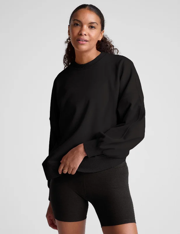 Women's Fleece - Lined Poncho in Cream for a Stylish and Cozy Cover - Up Solstice Fleece Oversized Sweatshirt Women's Fleece - Lined Poncho in Cream for a Stylish and Cozy Cover - Up Solstice Fleece Oversized Sweatshirt
