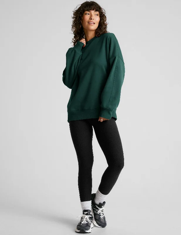 Plus Size Women's Fleece - Lined Jumpsuit in Black for a One - Piece Warmth Solution Solstice Fleece Oversized Sweatshirt Plus Size Women's Fleece - Lined Jumpsuit in Black for a One - Piece Warmth Solution Solstice Fleece Oversized Sweatshirt