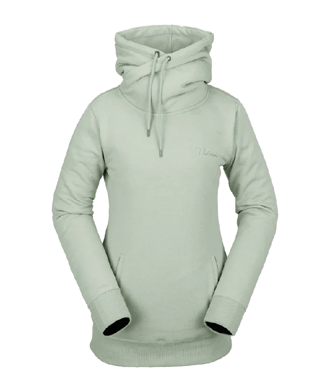 Cropped Women's Fleece Sweatshirt in Burgundy for a Trendy and Warm Look VOLCOM Women's Tower Pullover Hoodie Sage Frost Cropped Women's Fleece Sweatshirt in Burgundy for a Trendy and Warm Look VOLCOM Women's Tower Pullover Hoodie Sage Frost
